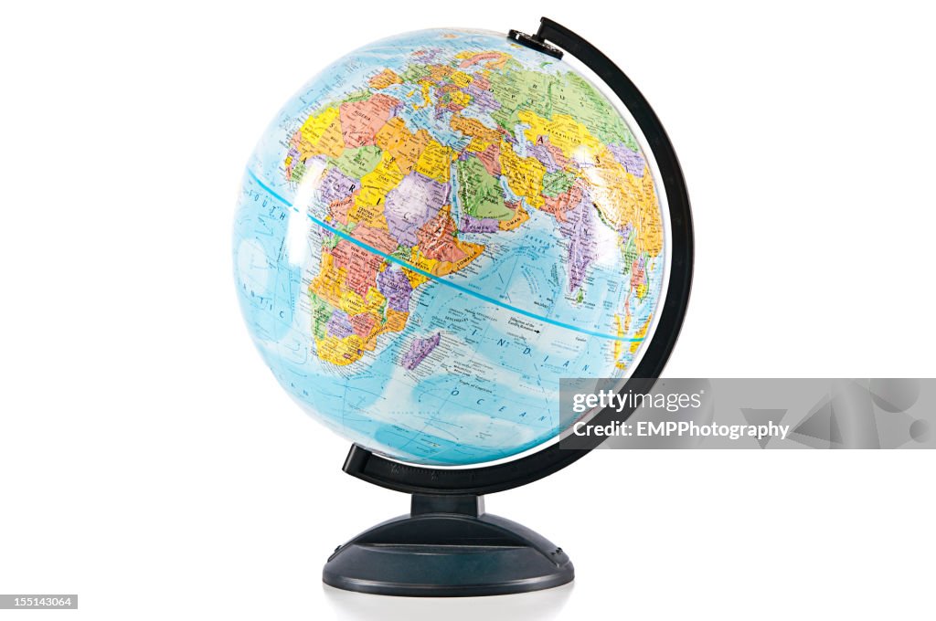 Mundo Aislado en blanco