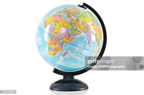 world globe isolated on white - globe isolated stock pictures, royalty-free photos & images