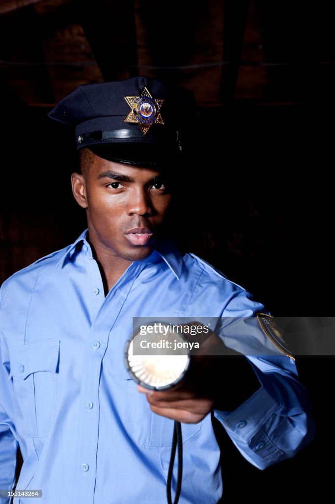 Handsome security guard