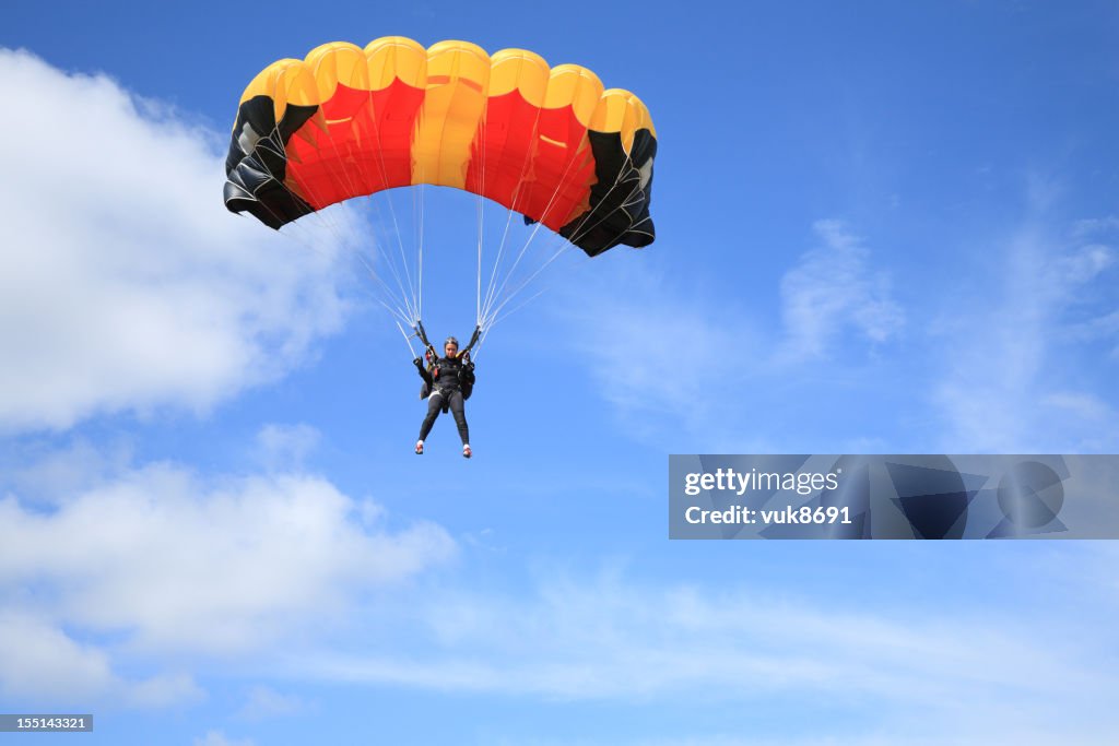 Parachutist in der