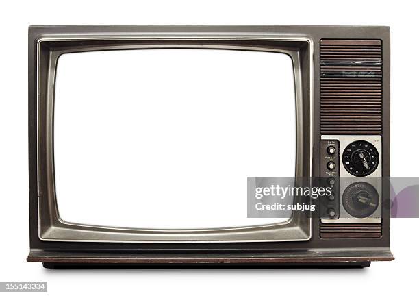 vintage tv - retro television stock pictures, royalty-free photos & images