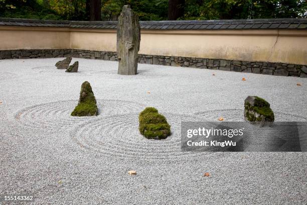 japanese garden - rock garden stock pictures, royalty-free photos & images