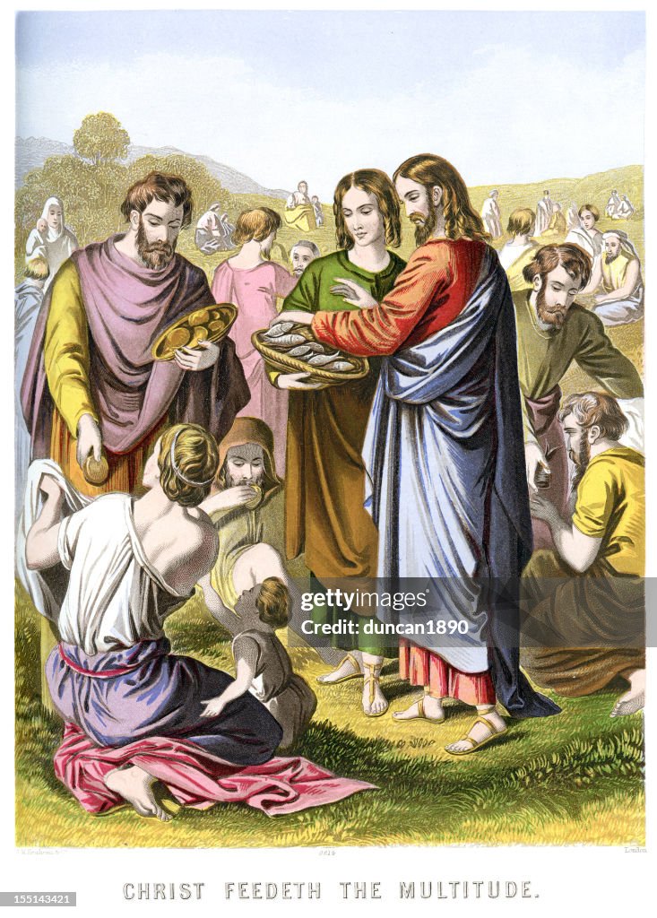 Jesus Christ Feeding the multitude