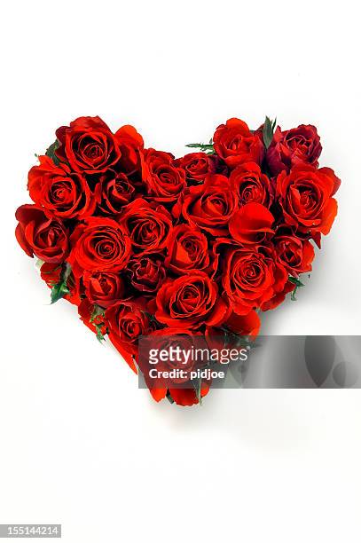 valentines day rose heart - red rose stock pictures, royalty-free photos & images