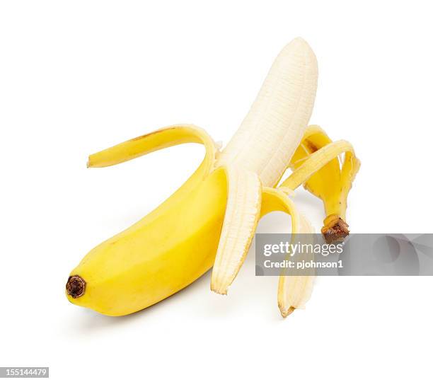 banana - peeled stock pictures, royalty-free photos & images