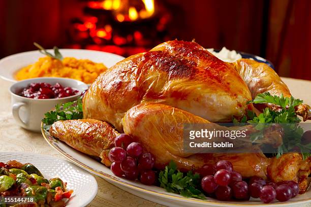 turkey dinner - cranberry sauce 個照片及圖片檔