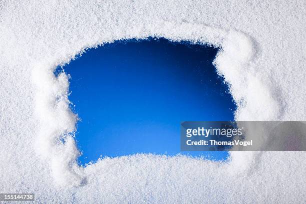 looking through frozen window - glass ice stock pictures, royalty-free photos & images