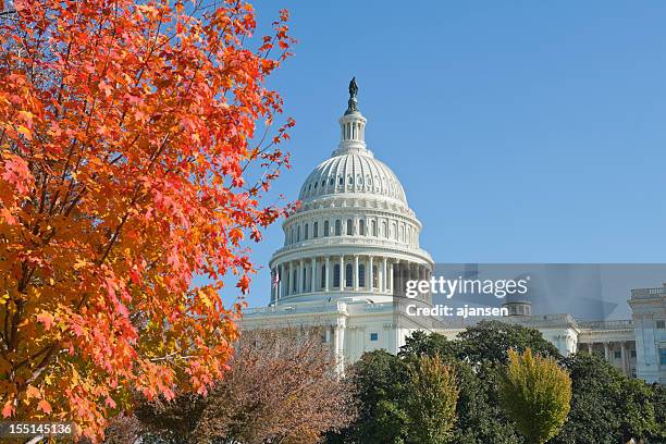 outono de 2011, em capitol hill, washington dc - washington dc - fotografias e filmes do acervo