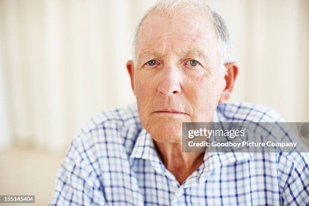 feeling isolated and lonely - grumpy old man stock pictures, royalty-free photos & images