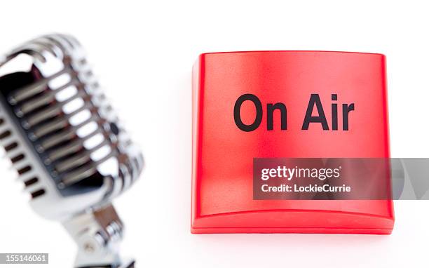 on air - presenter stock pictures, royalty-free photos & images