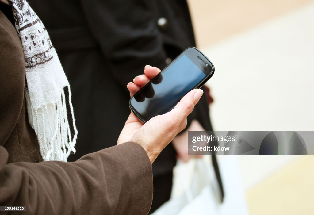 Mobile phone at the Mall