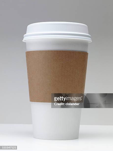 take-out coffee cup - coffee cup disposable stock pictures, royalty-free photos & images