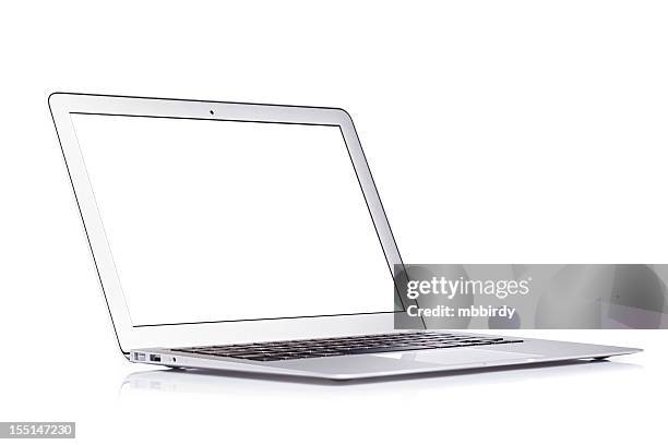 modernen laptop - laptop isolated stock-fotos und bilder