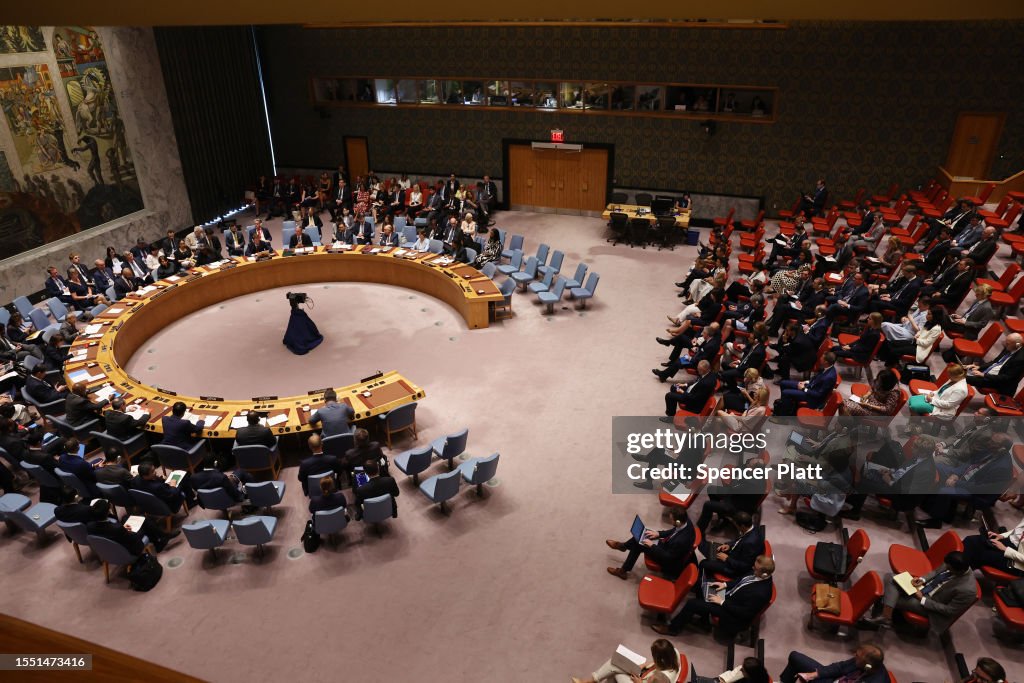 Unsc Conference Members meet for a United Nations Security Council meeting on Ukraine ...