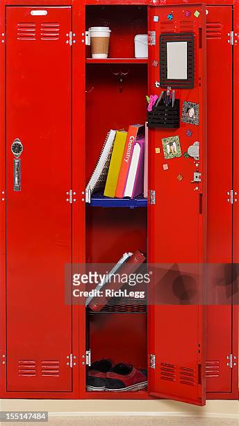 aprire scuola locker - locker foto e immagini stock