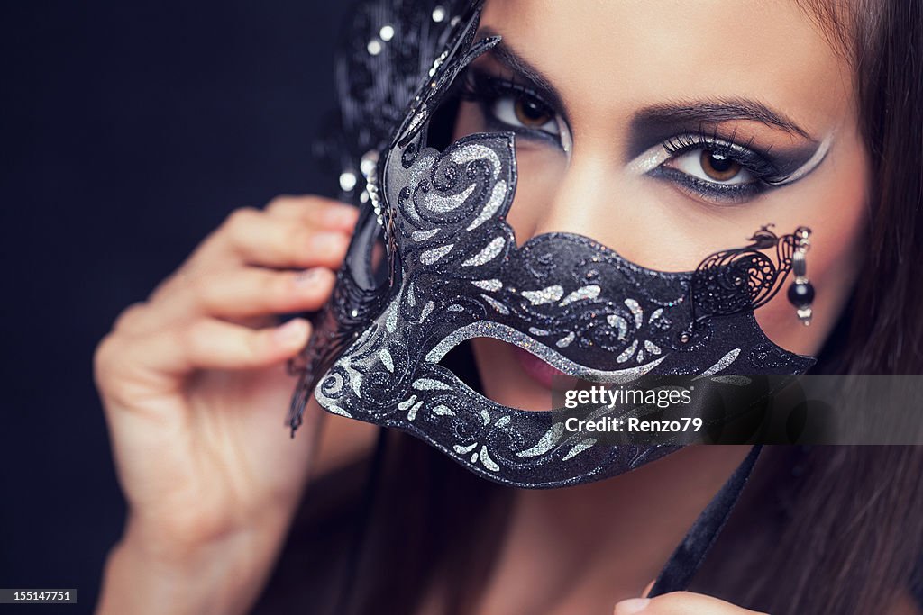 Venetian mask (silver shoot)