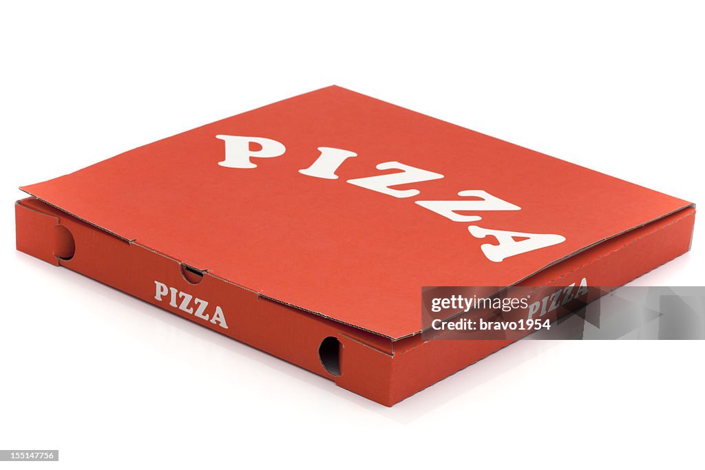 Used pizza box