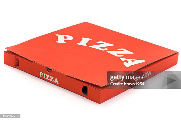 used pizza box - takeaway box stock pictures, royalty-free photos & images