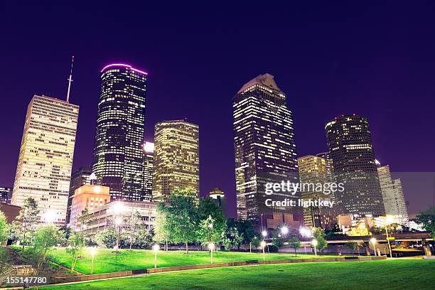 houston downtown - downtown houston stock pictures, royalty-free photos & images