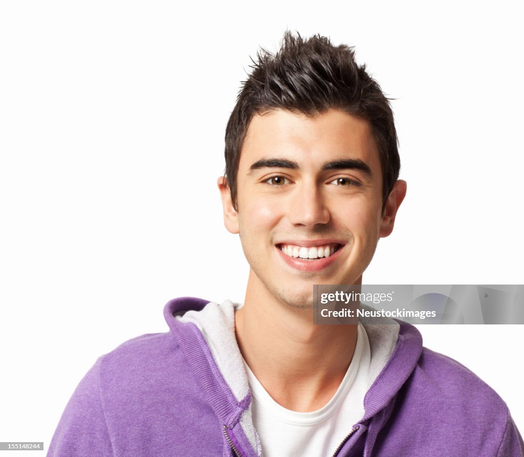 Jeune garçon avec Cheveux hérissés