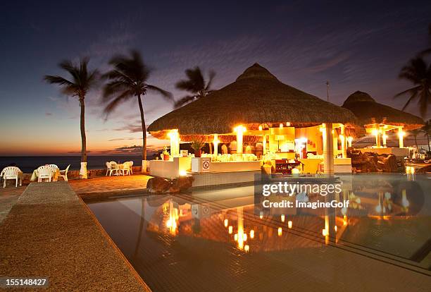 romantic restaurant - mazatlan mexico stock pictures, royalty-free photos & images