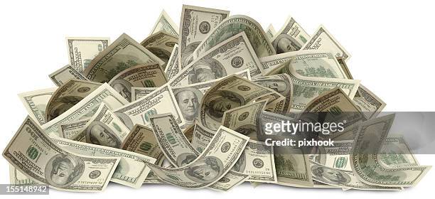 bigger bucks with path - us 100 dollar bills stock pictures, royalty-free photos & images