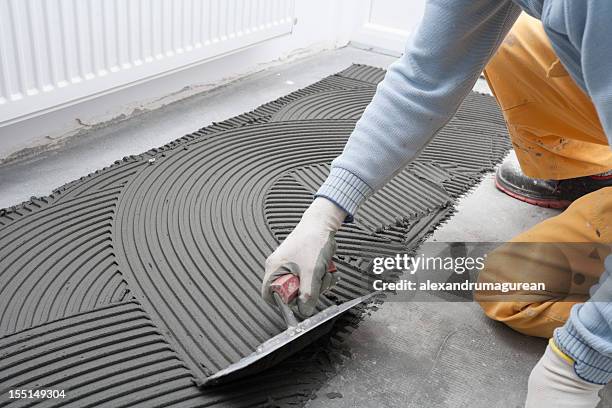 construction site - flooring installation stock pictures, royalty-free photos & images