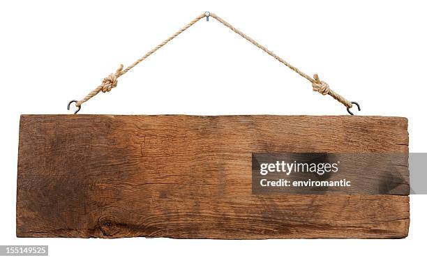 old weathered wood signboard. - woud stock pictures, royalty-free photos & images