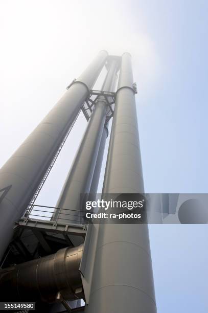 chimneys - district heating stock pictures, royalty-free photos & images