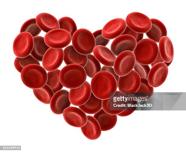cuore di cellule del sangue - jack of hearts foto e immagini stock