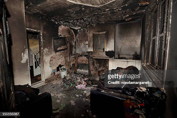 house fire - run down stock pictures, royalty-free photos & images