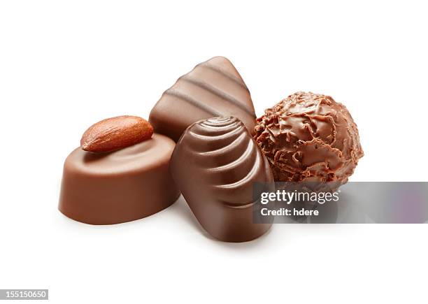 group of truffles - chocolate truffle stock pictures, royalty-free photos & images