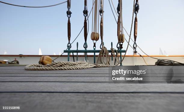 classic yacht deck - teak tree stock pictures, royalty-free photos & images