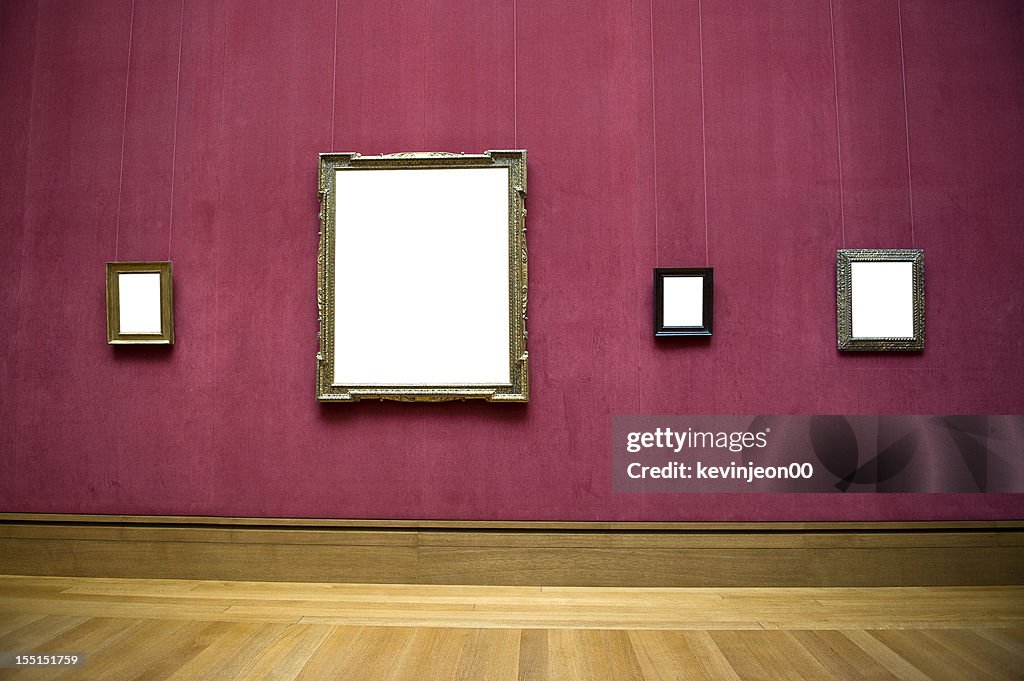 Empty frame on wall