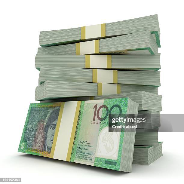 australian dollars - australian dollar stockfoto's en -beelden