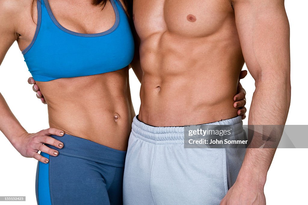Muskelfitness paar -