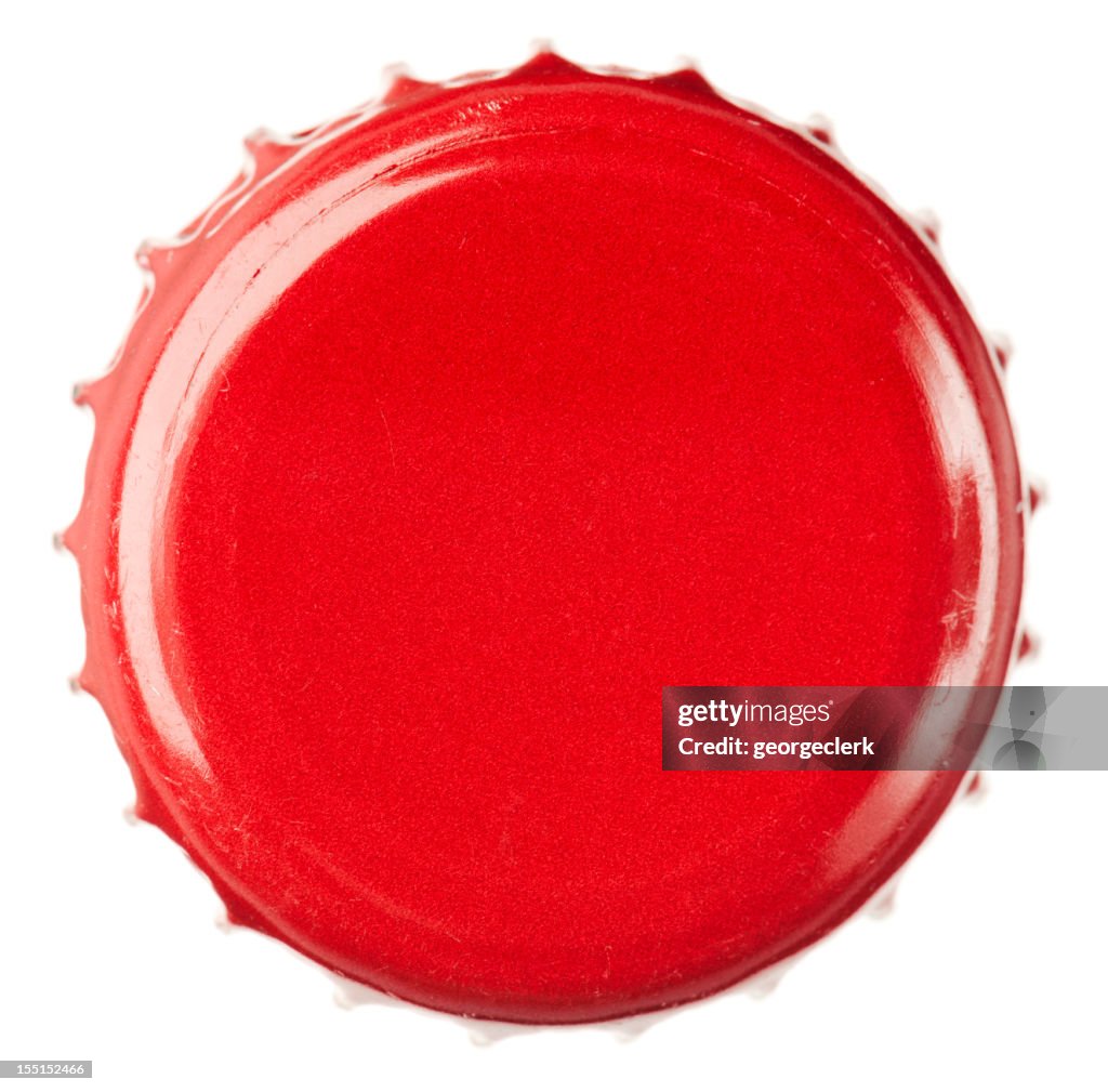 Red Bottle Cap Close-Up