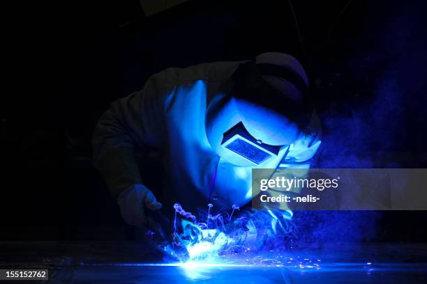 arc welder - aluminum stock pictures, royalty-free photos & images