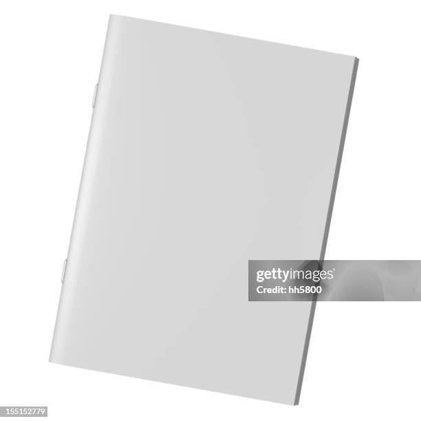 blank book magazine brochure - book cover stock pictures, royalty-free photos & images