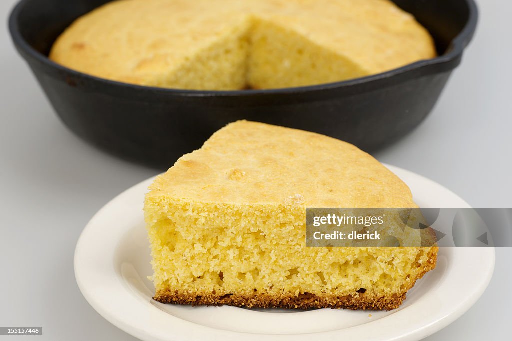 Piece of Freshly Baked Corn Bread