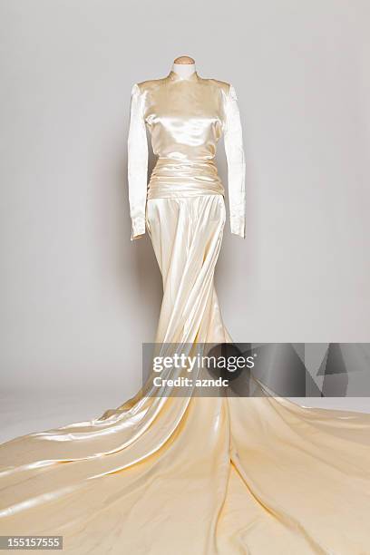 vintage vestido de casamento - vintage dress imagens e fotografias de stock