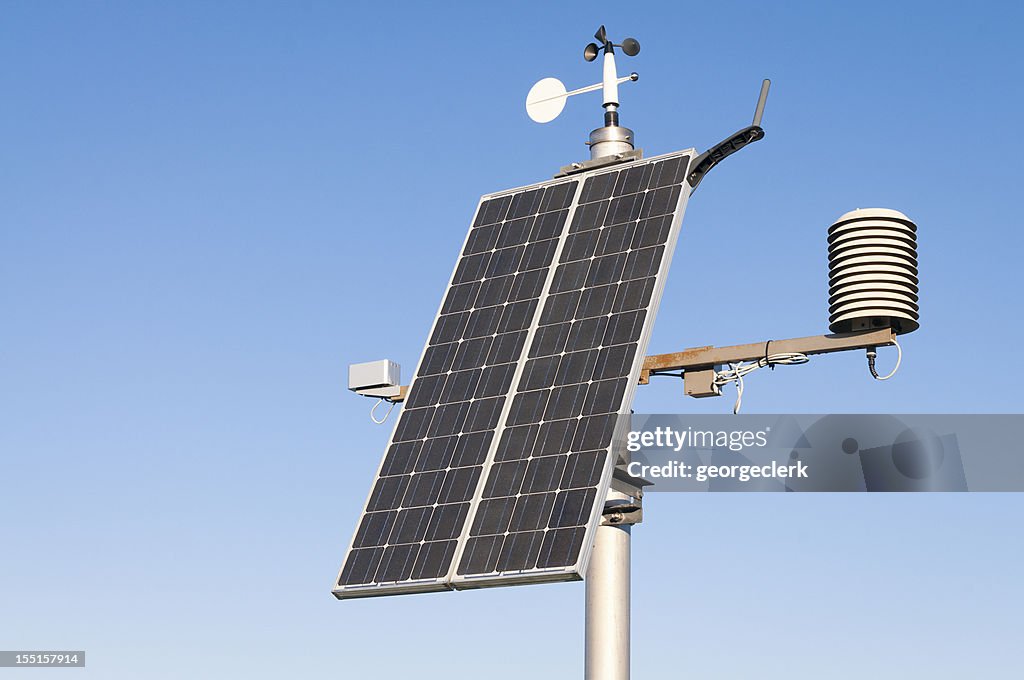 Moderne Solar Powered Wetterstation