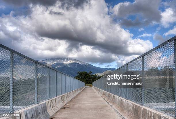 toll road overpass walkway - tapered roots stock pictures, royalty-free photos & images