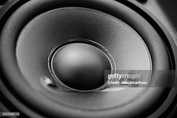 loadspeaker membrane - bass stockfoto's en -beelden