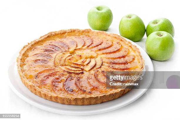 apple pie - apple cake stock pictures, royalty-free photos & images