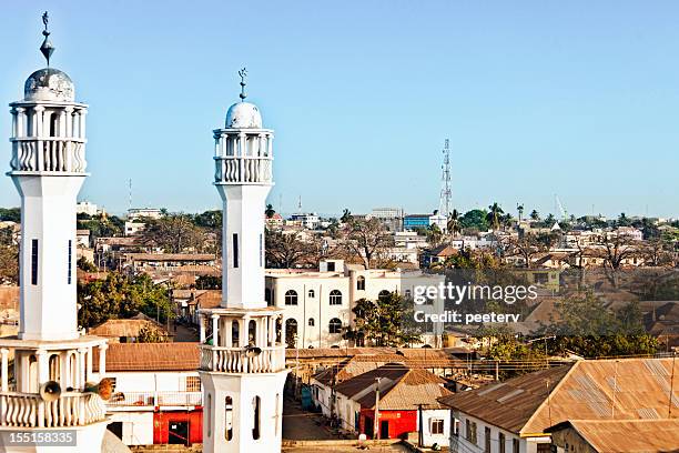 african town. - banjul stock pictures, royalty-free photos & images