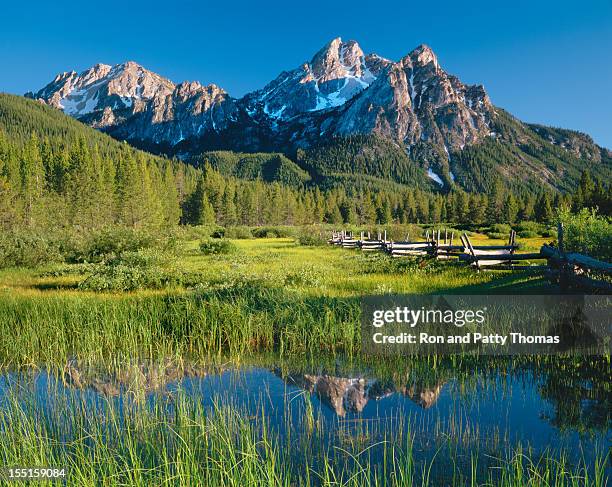 mañana los reflejos de luz (p - idaho fotografías e imágenes de stock