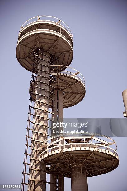 towers of new york state pavilion, flushing meadows - world's fair stock pictures, royalty-free photos & images