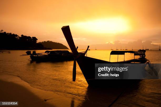 sunset beach koh lipe thailand - ko lipe stock pictures, royalty-free photos & images