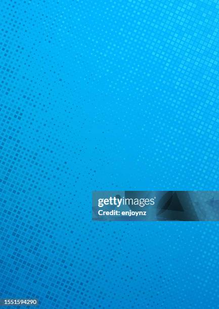 stockillustraties, clipart, cartoons en iconen met blue halftone squares pattern background - blauwe achtergrond